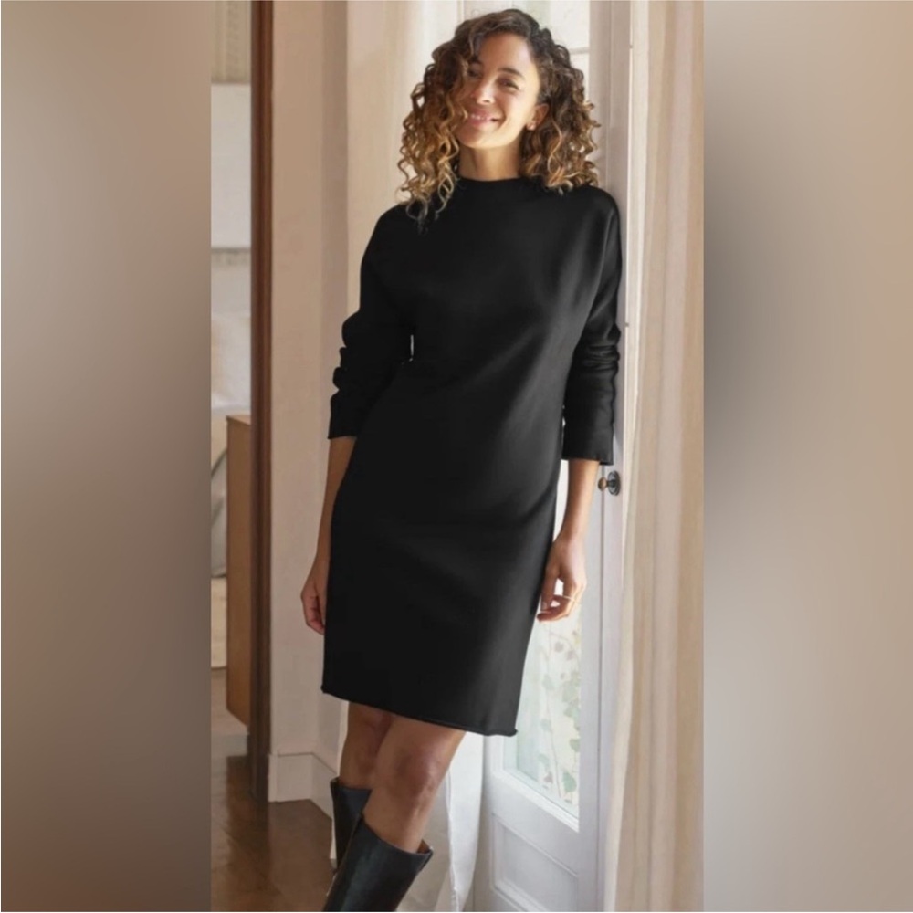 Frank & Eileen Black Long Sleeve Dress